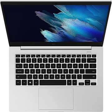 SAMSUNG Galaxy Book Go Laptop PC Computer Qualcomm 7C Pro 4GB Memory 128GB eUFS Storage 18-Hour Battery Compact Light Shockproof WFH Ready WiFi 5, Silver