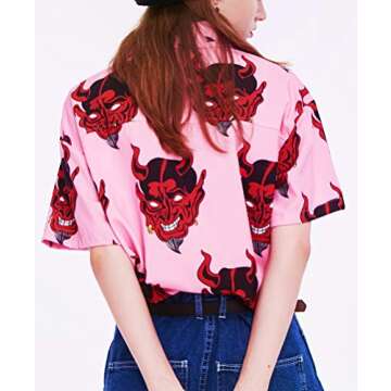 Trendy Womens Devil Shirt - Harajuku Style Y2K Fashion