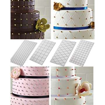 Cake Fondant Impression Mat Mold Set for Decorating Cakes