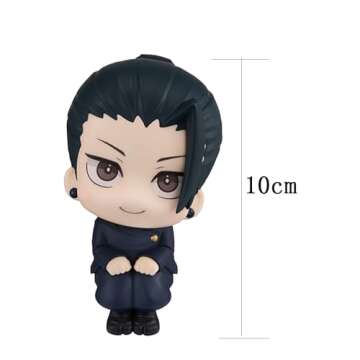 QAHEART 6PCS JJK Figure Geto Suguru Look Up Figure, 10cm Anime Action Figure Model Statue Cake Topper Decoration Handmade Collectible Gifts for Fans