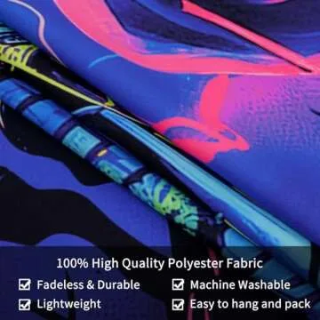 Krelymics UV Reactive Blacklight Halloween Tapestry