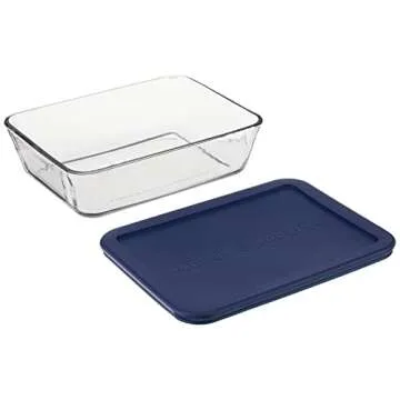 Durable 6-Cup Glass Food Storage Containers - Pack of 4