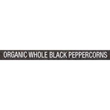 McCormick Organic Whole Black Peppercorns, 13.75 oz