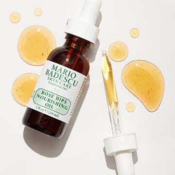 Mario Badescu Rose Hips Nourishing Oil for Combination, Dry and Sensitive Skin | Facial Oil that Moi...