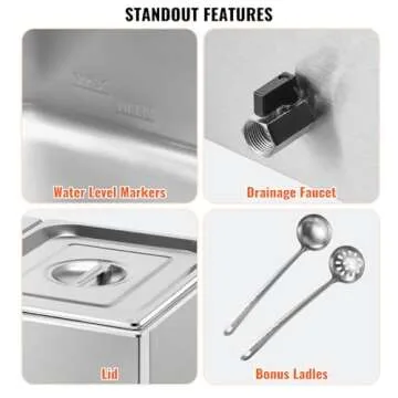 VEVOR 24 Qt Food Warmer for Buffets and Catering