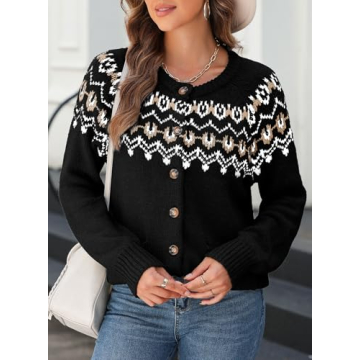 Stylish Dokotoo Women's Chunky Knit Cardigan for Winter