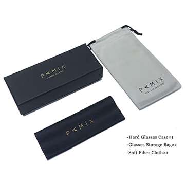 PAMIX Retro Trendy Aviator Sunglasses 70s Cool Oversized Vintage Unisex 108% UVA/UVB Protection