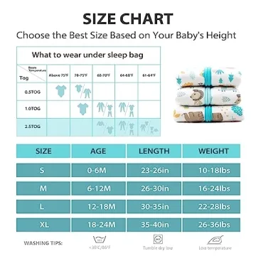 Mosebears Sleep Sack Baby Blanket 2.5 TOG Winter Wear