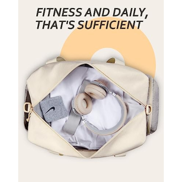 BAGSMART Foldable Gym Bag - Lightweight Travel Duffel