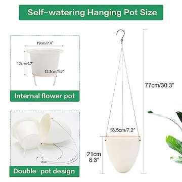 Sungmor Modern Self Watering Planters for Stylish Plant Care