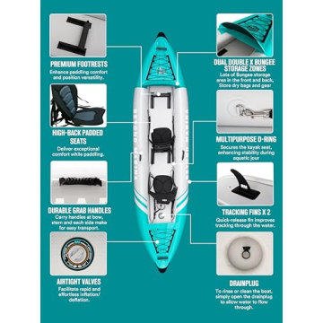 Beyond Marina Inflatable Kayak for 2 - 12.5ft