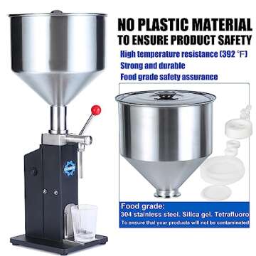 Sumeve Manual Filling Machine Filling 5-55ml Bottler Filler For Liquid and Paste A03 Pro With CE Certificate