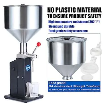 Sumeve Manual Filling Machine Filling 5-55ml Bottler Filler For Liquid and Paste A03 Pro With CE Certificate