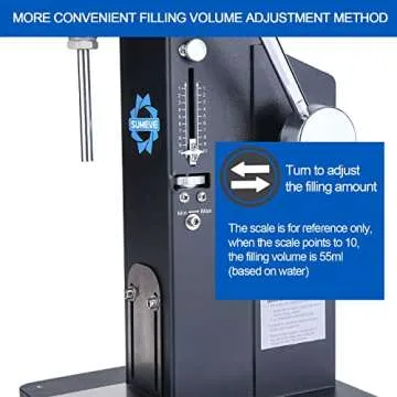 Sumeve Manual Filling Machine Filling 5-55ml Bottler Filler For Liquid and Paste A03 Pro With CE Certificate