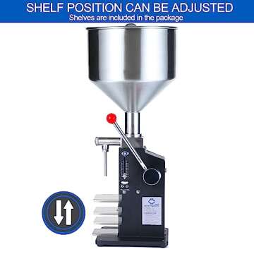 Sumeve Manual Filling Machine Filling 5-55ml Bottler Filler For Liquid and Paste A03 Pro With CE Certificate