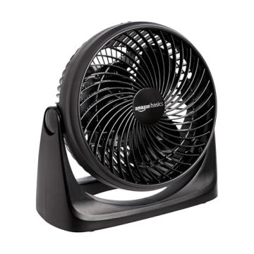 Amazon Basics 11-Inch Air Circulator Fan - Compact, Quiet & Efficient Cooling