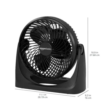 Amazon Basics 11-Inch Air Circulator Fan Compact Quiet Efficient