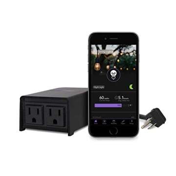 iDevices IDEV0004ANP5 Outdoor Switch Wi-Fi Smart Plug, Works with Siri, Alexa, Google Assistant, Plain