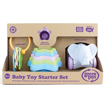 Green Toys Baby Toy Starter Set - 8 Piece Motor Skill Development Toy