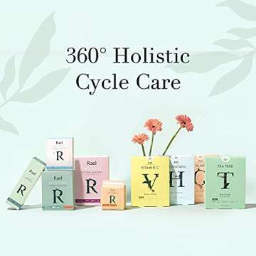 Rael Organic Cotton Unscented Tampons - Regular Absorbency, BPA Free Plastic Applicator, Chlorine Free, Ultra Thin Applicator with Leak Locker Technology (32 Count, Regular)