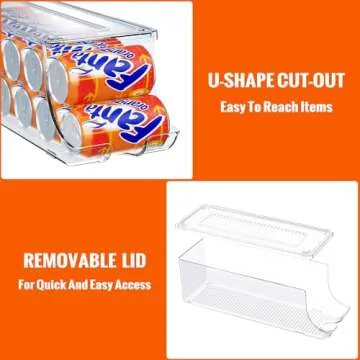 SCAVATA Soda Can Organizer - Stackable Can Holder