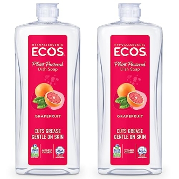 ECOS Grapefruit Dish Soap - Eco-Friendly & Powerful Cleaning