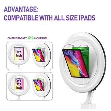 HARZHI Portable Photo Booth Compatible with Ipad 12.9in 10.9in 10.2in,for Ipad Photo Booth Shell Stand Stand Provide Chacktok PhotoBooth Software for Party and Wedding, Flight Case