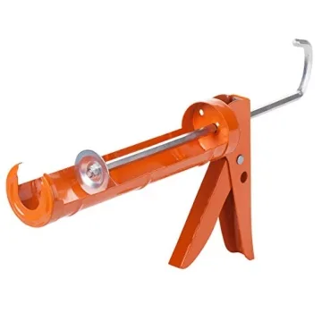 Bates Caulking Gun - Precision 10:1 Thrust Ratio in Orange - No Drip Design for Optimal Use