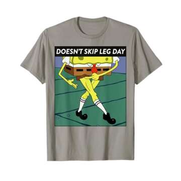 SpongeBob SquarePants Doesn't Skip Leg Day Meme T-Shirt