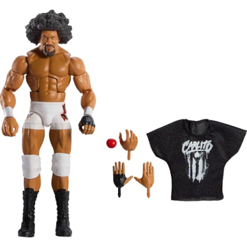 Mattel WWE Elite Collection Carlito Action Figure - TrueFX Technology and 25 Articulations