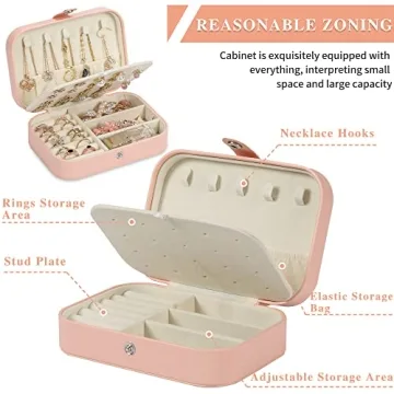 XZUZ Travel Jewelry Box: Elegant Mini Organizer for Women