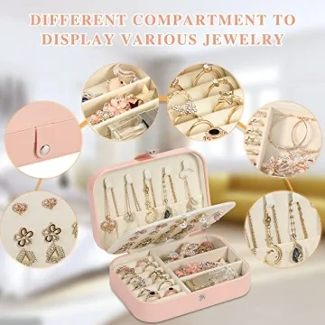 XZUZ Travel Jewelry Box: Elegant Mini Organizer for Women