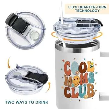 Cool Mom Gifts - Mothers Day Gifts For Mom - Gifts for Mom from Daughter Son Kids - Funny Mom Gift Mother Gifts, Mommy Gifts, New Mom Gifts - Mom Birthday Gifts Idea Mom Tumbler 40oz With Handle