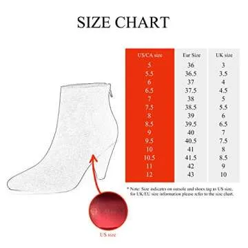 DREAM PAIRS Women's Pointed Toe Ankle Boots - Chic and Comfortable Fashion Booties
