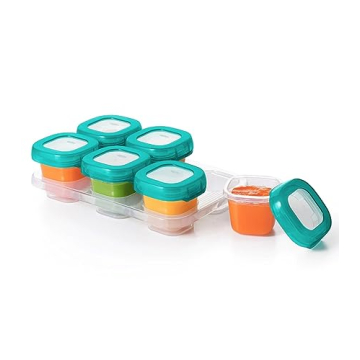OXO Tot Baby Blocks 2 Oz Teal Freezer Storage Containers