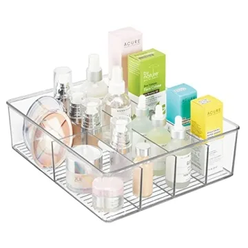 mDesign Extra Wide Storage Organizer Bin for Kitchen