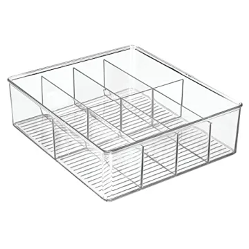 mDesign Extra Wide Storage Organizer Bin for Kitchen