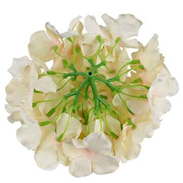 Flojery Silk Hydrangea Heads - Artificial Flowers Pack