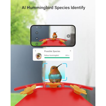 HD Night Vision Hummingbird Feeder with Camera