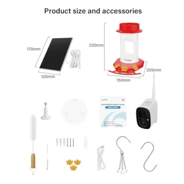 HD Night Vision Hummingbird Feeder with Camera