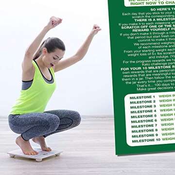 STUPID SIMPLE KETO 100 Day Keto Challenge Planner 2021, 12 x 12 inches, Paper, Tabloid Format, Scratch Off Tracker with Motivational Rewards