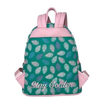 Loungefly The Golden Girls Television Show Stay Golden Womens Double Strap Shoulder Bag Purse