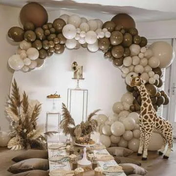 PartyWoo Dark Brown Balloons, 50 pcs 12 Inch Deep Brown Balloons, Brown Balloons for Balloon Garland or Balloon Arch as Party Decorations, Birthday Decorations, Baby Shower Decorations, Brown-F20