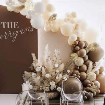 PartyWoo Dark Brown Balloons, 50 pcs 12 Inch Deep Brown Balloons, Brown Balloons for Balloon Garland or Balloon Arch as Party Decorations, Birthday Decorations, Baby Shower Decorations, Brown-F20