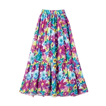 Stylish IDOPIP Women's Floral Swimsuit with Cover-Up Skirt