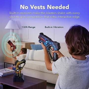 Rechargeable Laser Tag Set for 4 Players - Fun & Interactive