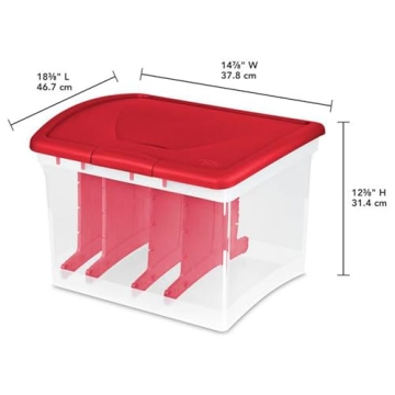 Sterilite Christmas Light Organizer - Clear Storage Containers