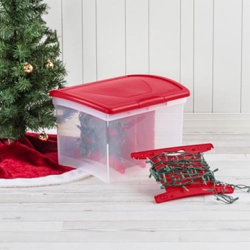 Sterilite Christmas Light Organizer - Clear Storage Containers