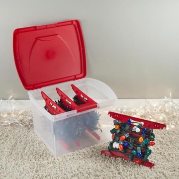 Sterilite Christmas Light Organizer - Clear Storage Containers