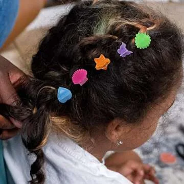 Lawie 90 Pack Mini Rainbow Hair Claw Clips for Kids